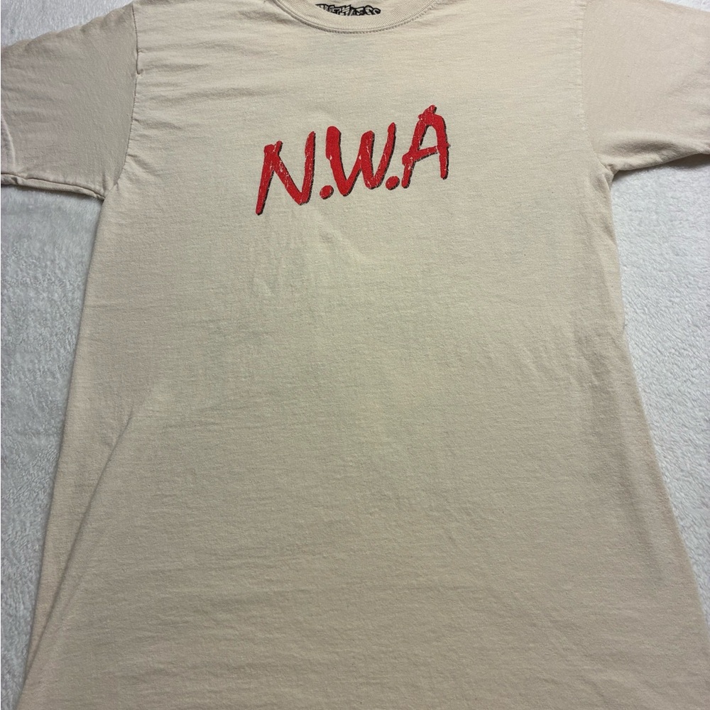 N.W.A Beige Short Sleeve Tee